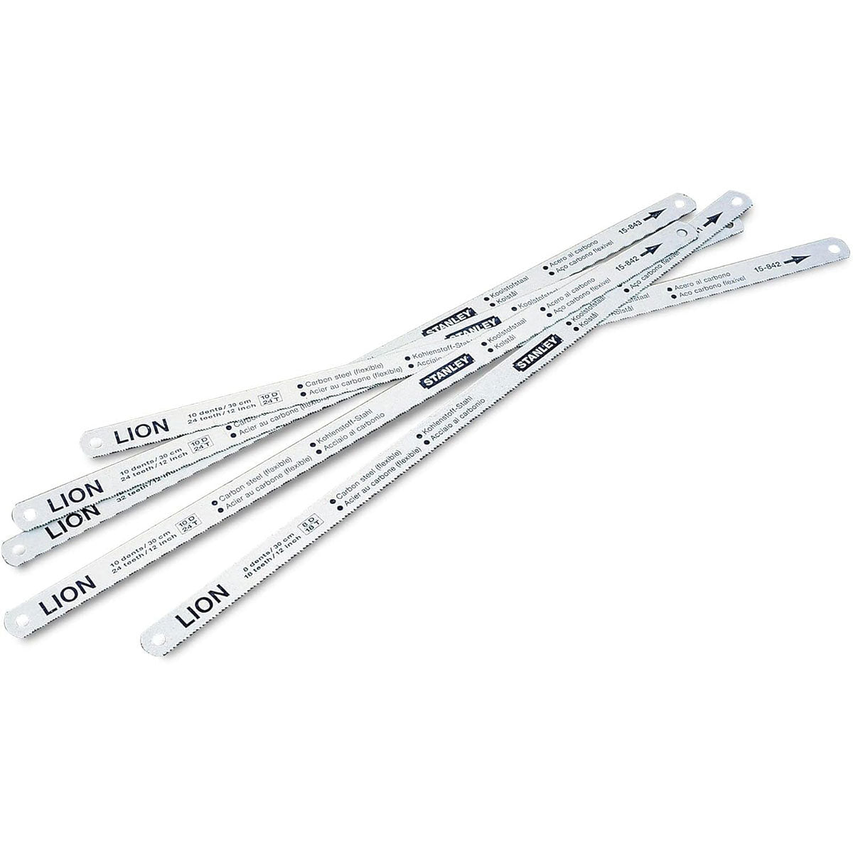 Stanley STA015801 300mm Flexible Hacksaw Blade Pack of 5 - MonkeyTools