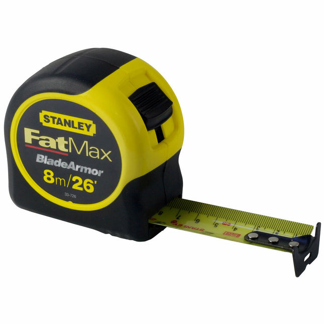 Stanley STA033726 8m/26ft ( Width 32mm ) FatMax BladeArmor Tape - MonkeyTools