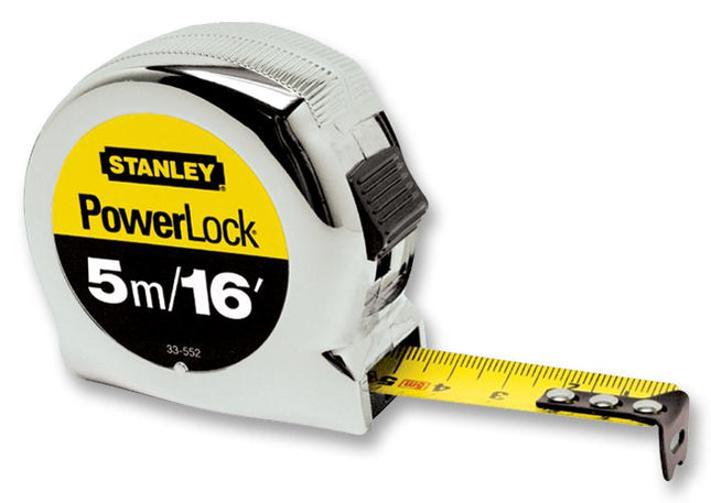 STANLEY 0-33-553 POWERLOCK TAPE MEASURE 5M/16' - MonkeyTools