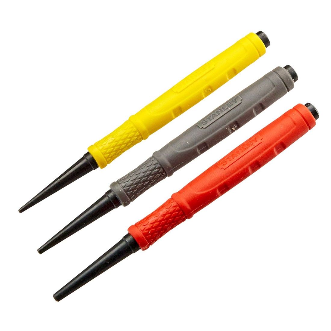 STANLEY 0-58-930 DYNAGRIP NAIL PUNCH X3 PCS - MonkeyTools