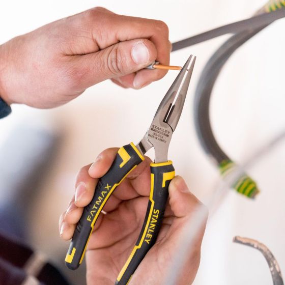 STANLEY 0-89-869 FATMAX 150MM LONG NOSE PLIERS - MonkeyTools