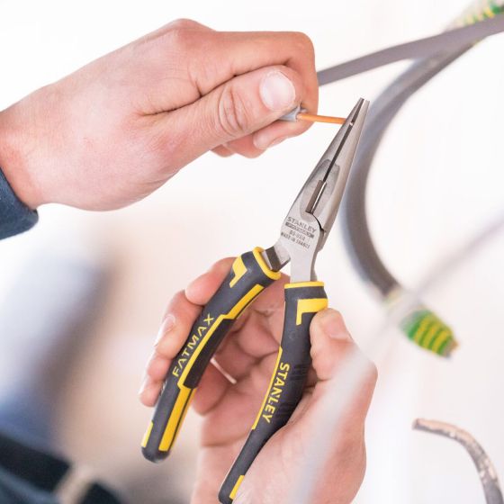 STANLEY 0-89-869 FATMAX 150MM LONG NOSE PLIERS - MonkeyTools