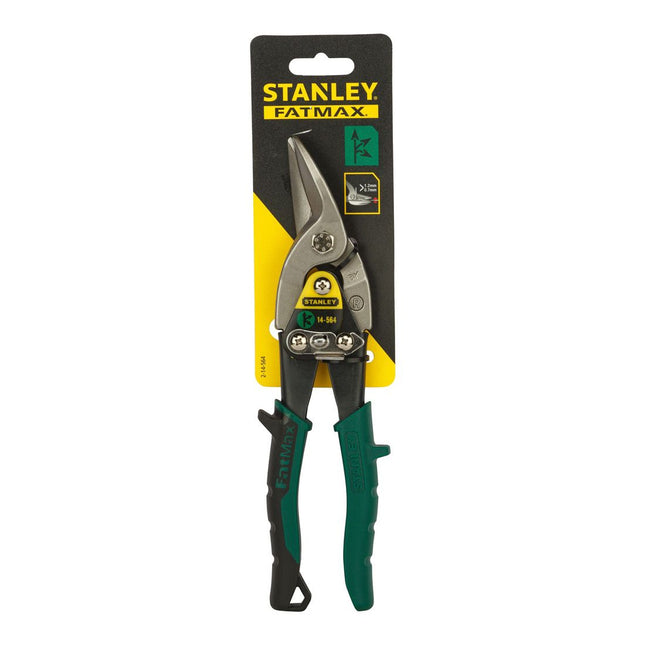 STANLEY 2-14-564 FATMAX AVIATION SNIPS RIGHT CUT 250MM / 10" GREEN - MonkeyTools