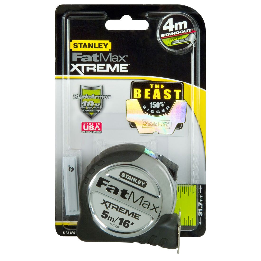 STANLEY 5-33-886 FATMAX XTREME PRO TAPE 5M / 16FT - MonkeyTools