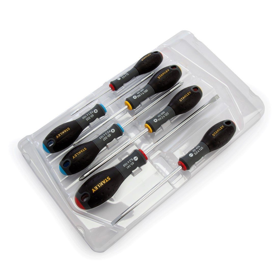 STANLEY FATMAX 0-65-438 X7 PIECE PARALLEL FLARED POZI & PHILLIPS SCREWDRIVER SET - MonkeyTools
