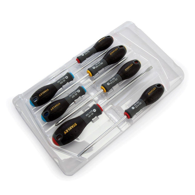 STANLEY FATMAX 0-65-438 X7 PIECE PARALLEL FLARED POZI & PHILLIPS SCREWDRIVER SET - MonkeyTools