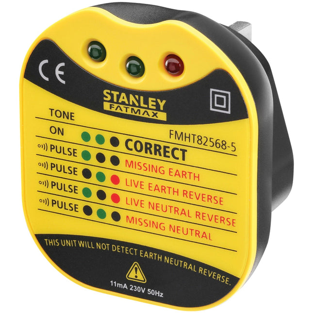 STANLEY FATMAX FMHT82568-5 UK WALL PLUG TESTER - MonkeyTools