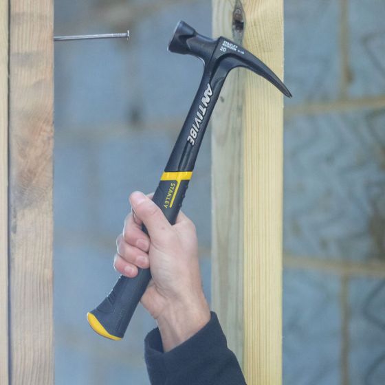 STANLEY FMHT1-51277 FATMAX 34MM ANTIVIBE ALL STEEL CURVED CLAW HAMMER - MonkeyTools