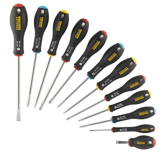 STANLEY FMHT65426-0 FATMAX ASSORTED SCREWDRIVER SET X12 PCS - MonkeyTools