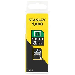 STANLEY HEAVY DUTY STAPLES ZINC-PLATED 8MM X 10MM 1000 PACK - MonkeyTools