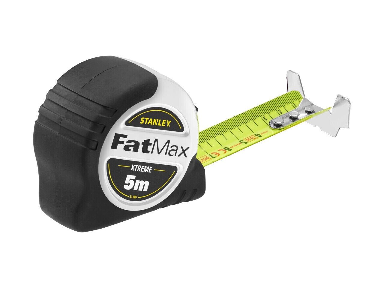 Stanley STA033887 FatMax Tape Measure Rule 5M Metric Measuring 0-33-887 Locking - MonkeyTools