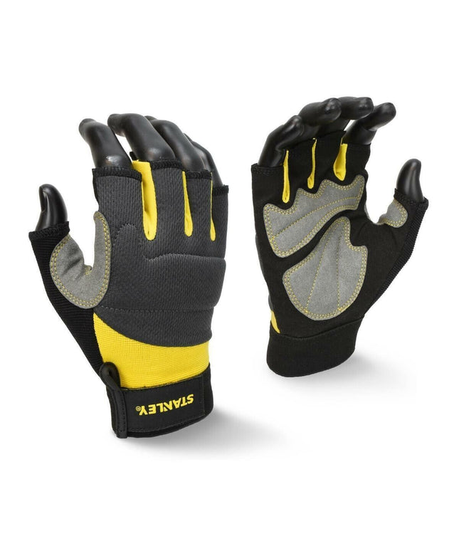 Stanley SY640L EU Fingerless Performance Work Gloves Large Site Breathable - MonkeyTools