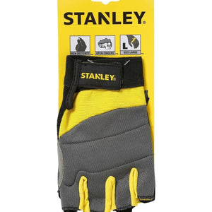 Stanley SY640L EU Fingerless Performance Work Gloves Large Site Breathable - MonkeyTools