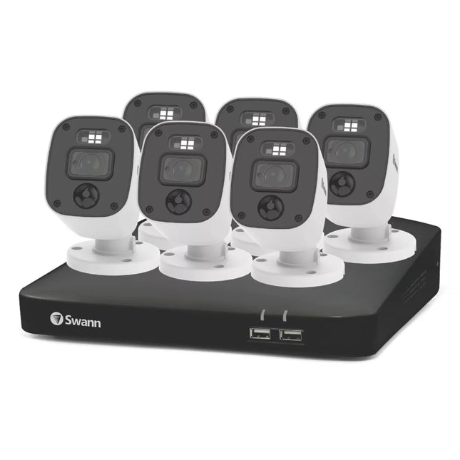 SWANN ENFORCER SWDVK-846806MQB-EU 1TB HDDGB 8-CHANNEL 1080P DVR CCTV KIT & 6 INDOOR & OUTDOOR CAMERAS - MonkeyTools