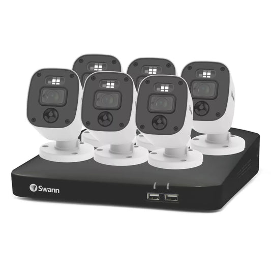 SWANN ENFORCER SWDVK-846806MQB-EU 1TB HDDGB 8-CHANNEL 1080P DVR CCTV KIT & 6 INDOOR & OUTDOOR CAMERAS - MonkeyTools