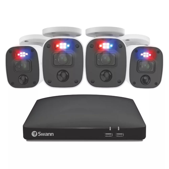 SWANN ENFORCER SWDVK-846854MQB-EU 64GB 8-CHANNEL 1080P DVR CCTV KIT & 4 INDOOR & OUTDOOR CAMERAS - MonkeyTools