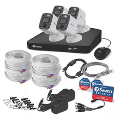 SWANN ENFORCER SWDVK-856804MQB-EU 2TB HDDGB 8-CHANNEL 4K DVR CCTV KIT & 4 INDOOR & OUTDOOR CAMERAS