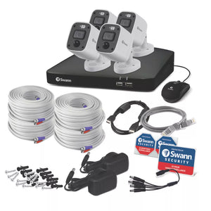 SWANN ENFORCER SWDVK-856804MQB-EU 2TB HDDGB 8-CHANNEL 4K DVR CCTV KIT & 4 INDOOR & OUTDOOR CAMERAS - MonkeyTools