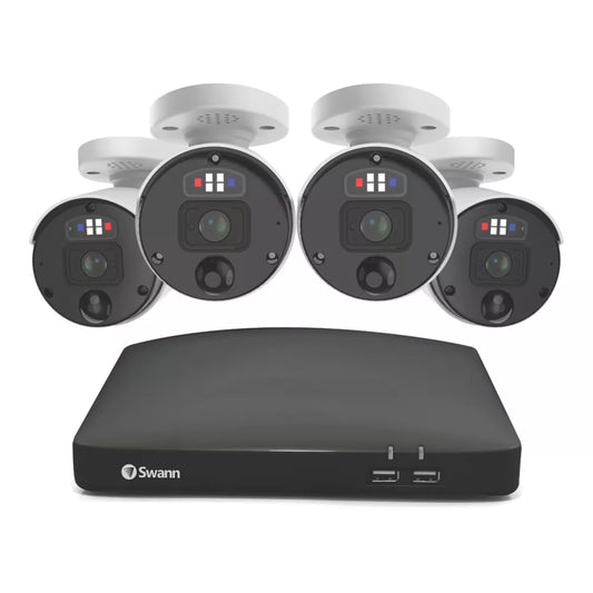 SWANN PRO ENFORCER SWNVK-890104-EU 2TB HDDGB 8-CHANNEL 4K NVR CCTV KIT & 4 INDOOR & OUTDOOR CAMERAS - MonkeyTools