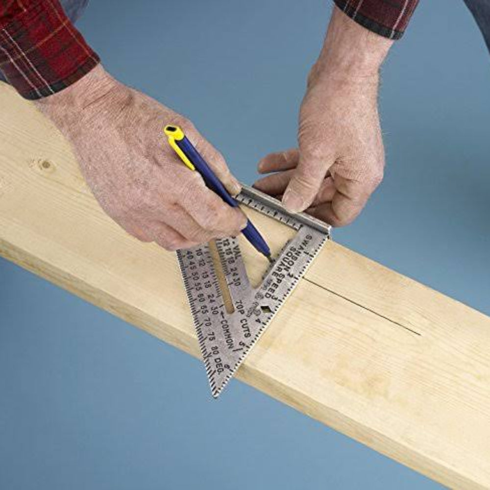 Swanson SW1201K 7" & 12" Imperial Speed Square with Instruction Book - MonkeyTools