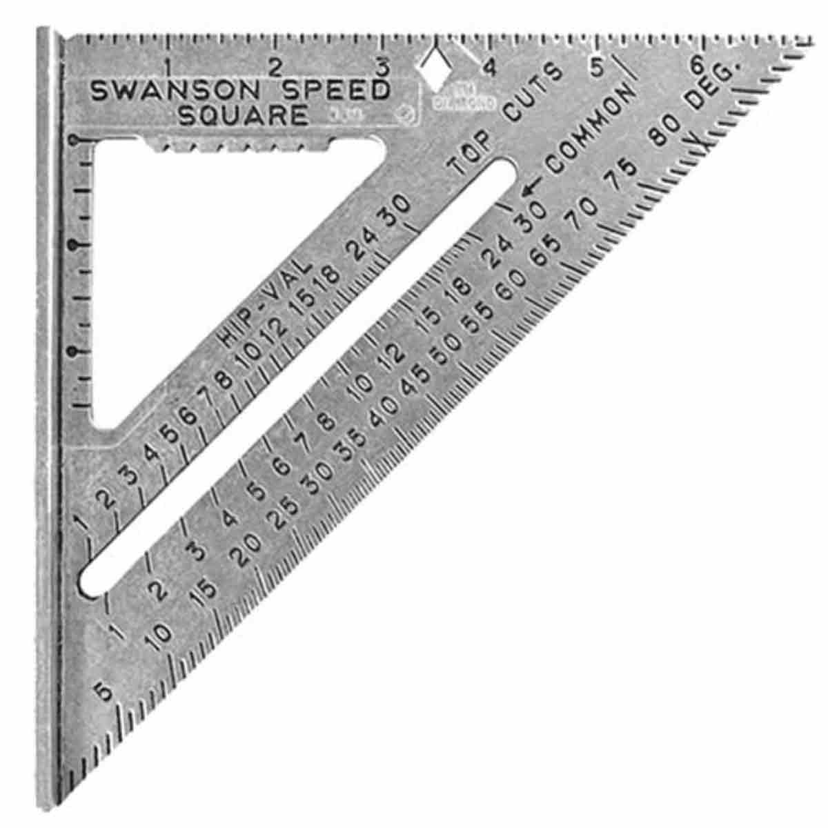 Swanson SWA-S0101 7" Imperial Speed Square with Instruction Book - MonkeyTools