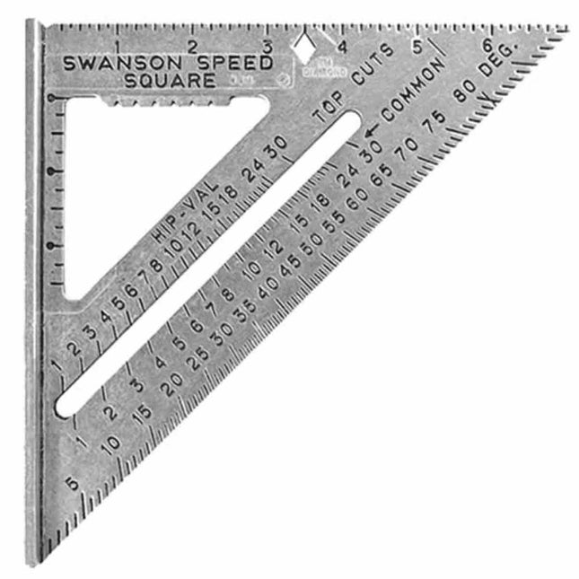 Swanson SWA-S0101 7" Imperial Speed Square with Instruction Book - MonkeyTools