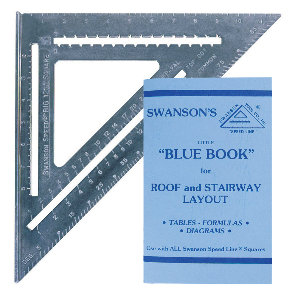 Swanson SWA-T0108 12" Imperial Speed Square with Instruction Book - MonkeyTools