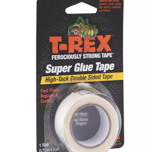 T-REX DOUBLE-SIDED SUPER GLUE TAPE CLEAR 4.5M X 19MM - MonkeyTools