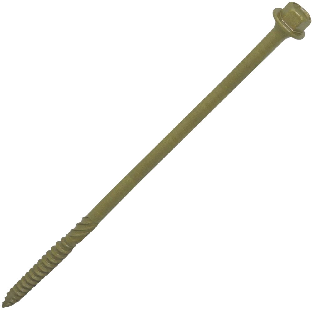 TIMBASCREW HEX FLANGE TIMBER SCREWS 6.7MM X 100MM 50 PACK - MonkeyTools