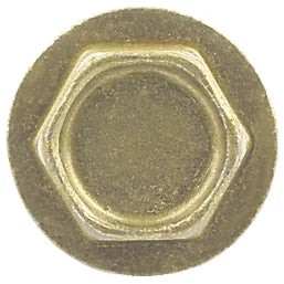 TIMBASCREW HEX FLANGE THREAD-CUTTING TIMBER SCREWS 6.7MM X 100MM 50 PACK - MonkeyTools