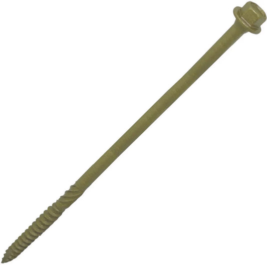 TIMBASCREW HEX FLANGE THREAD-CUTTING TIMBER SCREWS 6.7MM X 150MM 200 PACK - MonkeyTools