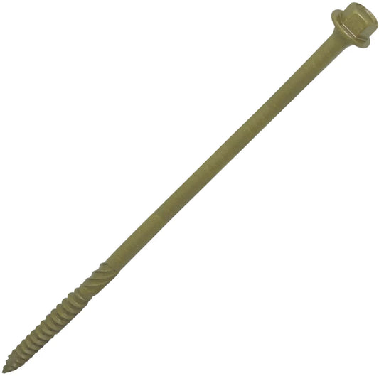 TIMBASCREW HEX FLANGE THREAD-CUTTING TIMBER SCREWS 6.7MM X 200MM 50 PACK - MonkeyTools