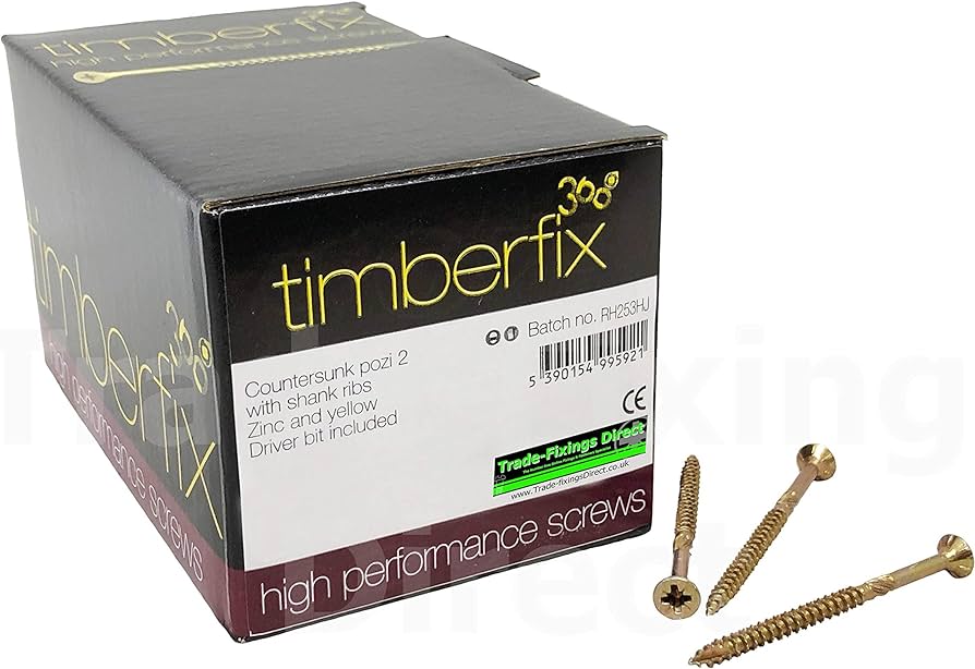 6.0 X 70 MM TIMBERFIX 360 - HIGH PERFORMANCE SCREWS BOX OF 100 POZI - MonkeyTools