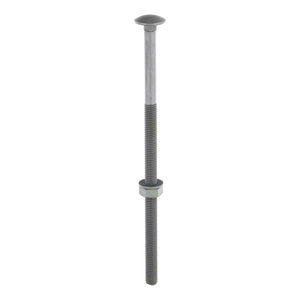 TIMCO EXTERIOR CARRIAGE BOLTS HEAT-TREATED STEEL ORGANIC GREEN COATING M10 X 220MM 10 PACK - MonkeyTools