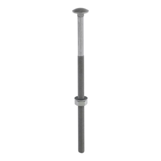 TIMCO EXTERIOR CARRIAGE BOLTS HEAT-TREATED STEEL ORGANIC GREEN COATING M10 X 220MM 10 PACK - MonkeyTools