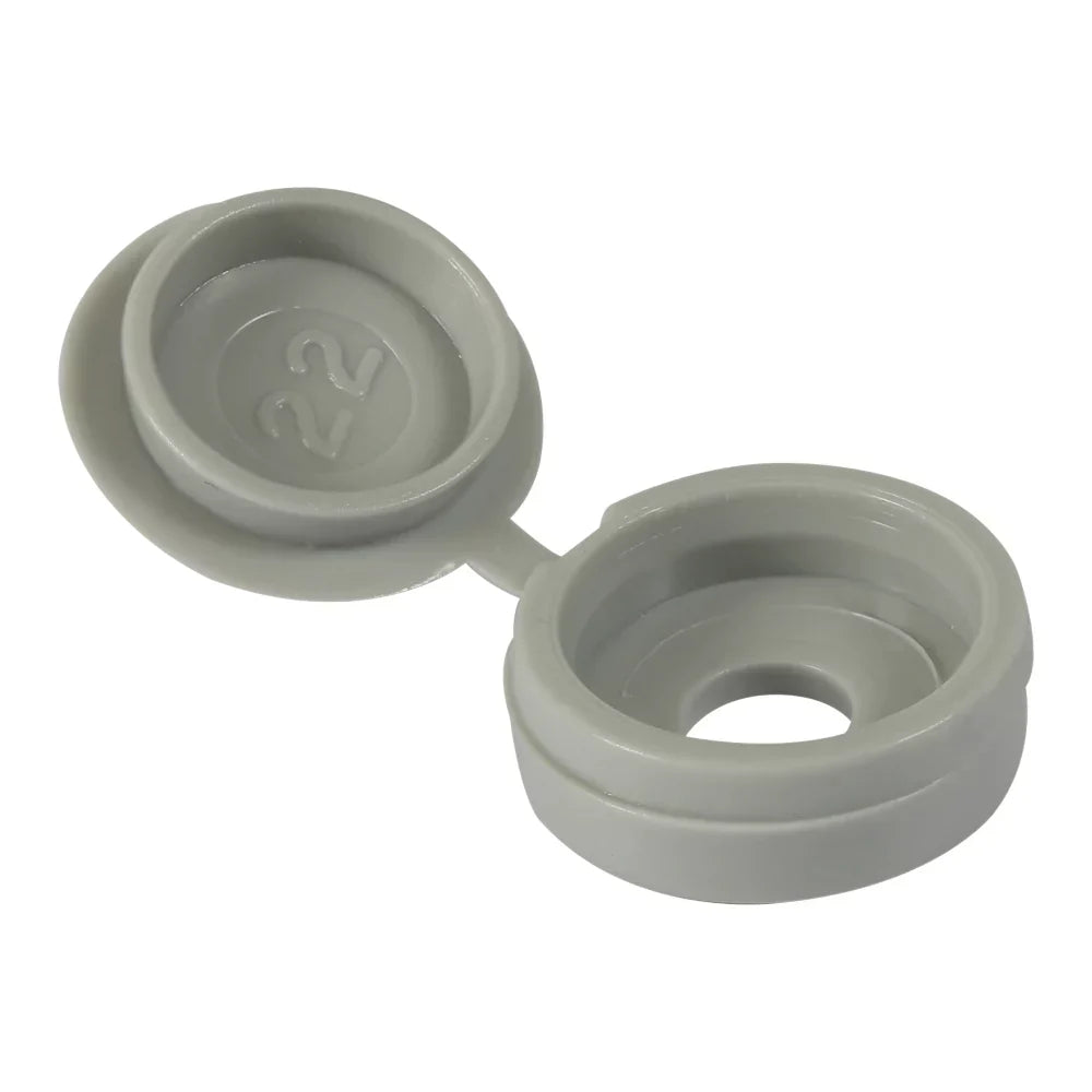 TIMCO 4-9GA SCREW CAPS GREY 100 PACK - MonkeyTools