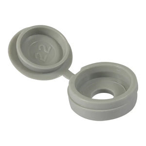 TIMCO 4-9GA SCREW CAPS GREY 100 PACK - MonkeyTools