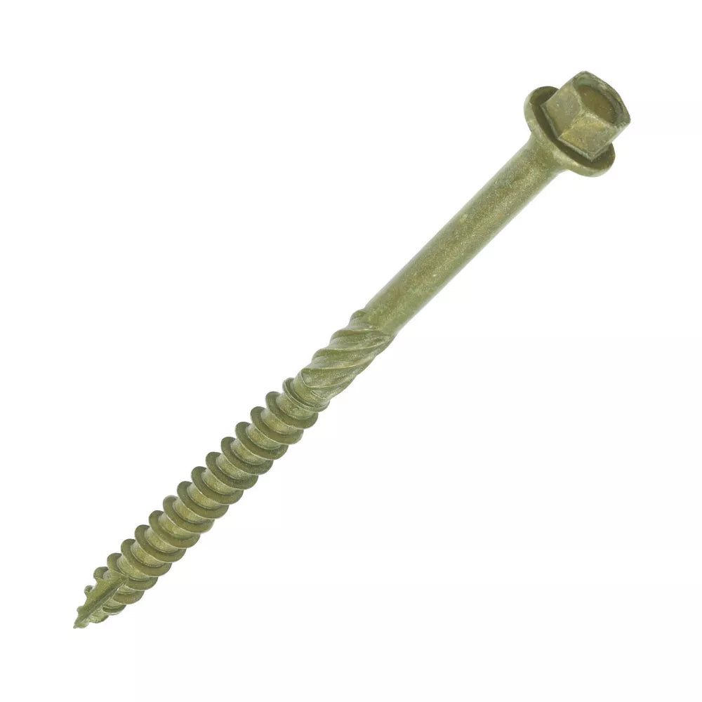 TIMCO HEX SOCKET TIMBER FRAME CONSTRUCTION & LANDSCAPING SCREWS 6.7MM X 100MM 50 PACK - MonkeyTools
