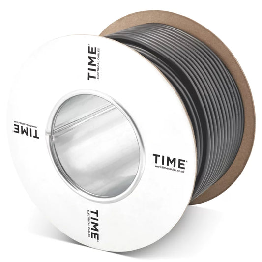 TIME 3183Y BLACK 3-CORE 1.5MM² FLEXIBLE CABLE 50M DRUM - MonkeyTools