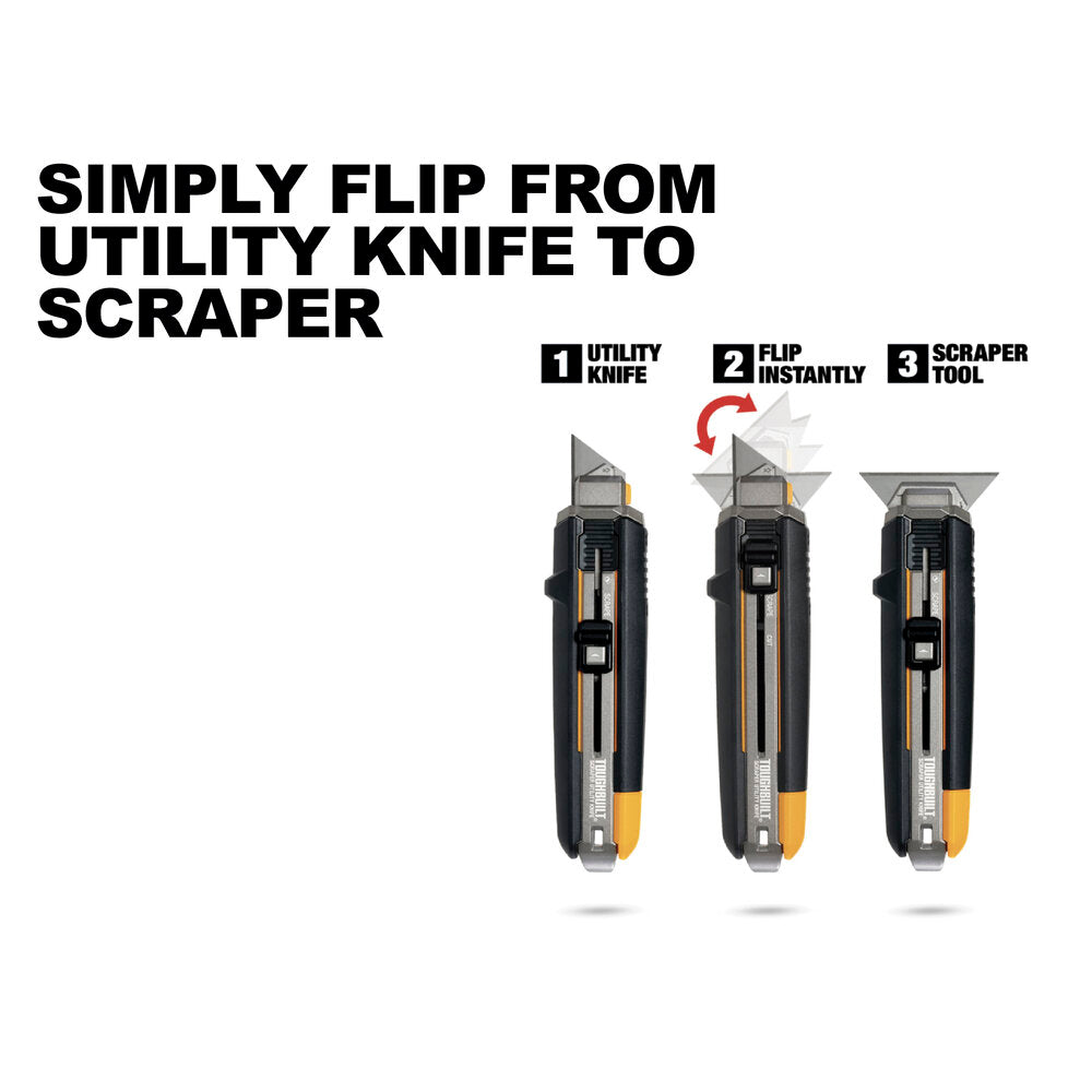 Toughbuilt Scraper Utility Knife with 5 Piece Blade TB-H4S5-01 - MonkeyTools