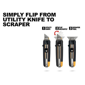 Toughbuilt Scraper Utility Knife with 5 Piece Blade TB-H4S5-01 - MonkeyTools