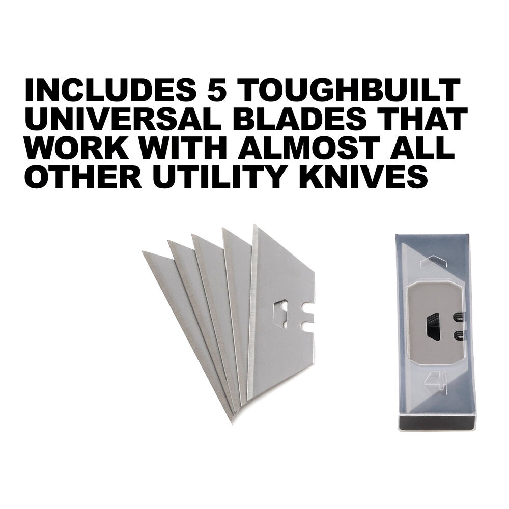 Toughbuilt Scraper Utility Knife with 5 Piece Blade TB-H4S5-01 - MonkeyTools