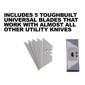 Toughbuilt Scraper Utility Knife with 5 Piece Blade TB-H4S5-01 - MonkeyTools