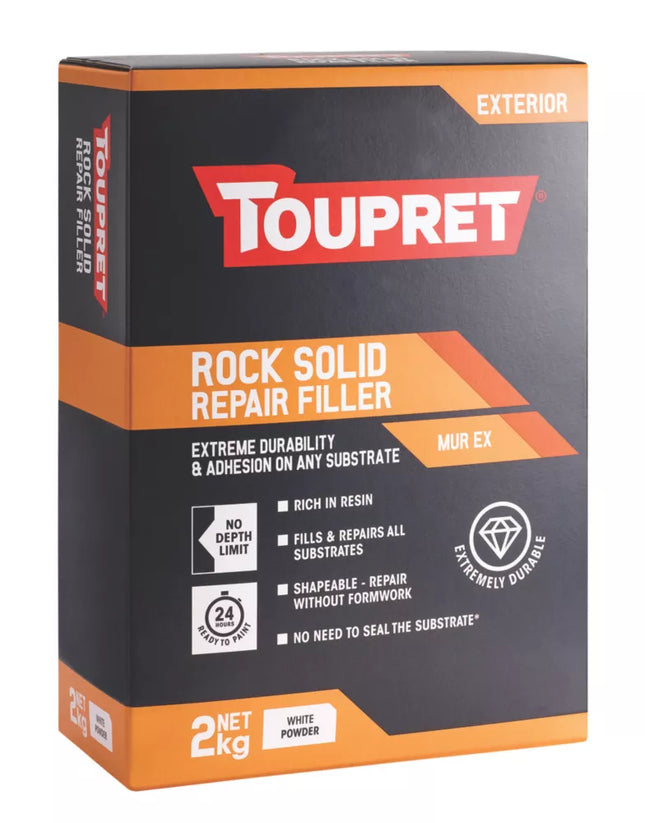TOUPRET EXTERIOR ROCK SOLID REPAIR FILLER 2KG - MonkeyTools