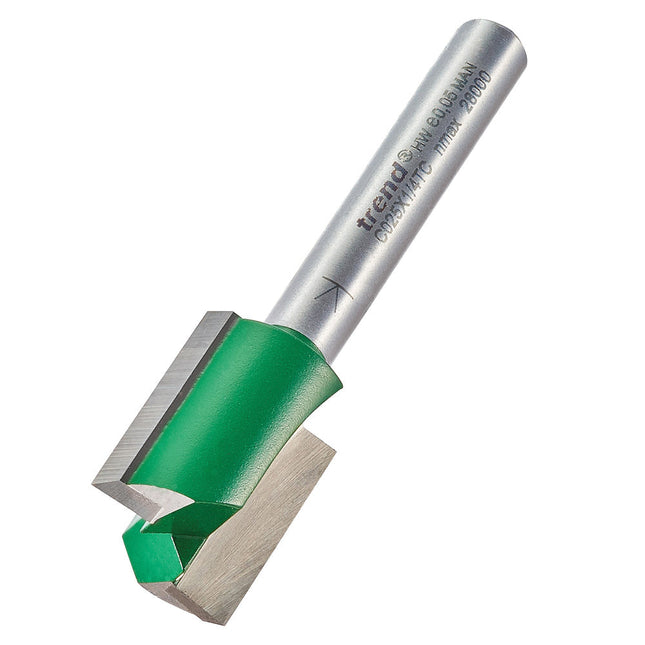 Trend 1/4" Two Flute Cutter 15.9mm C025X1/4TC - MonkeyTools