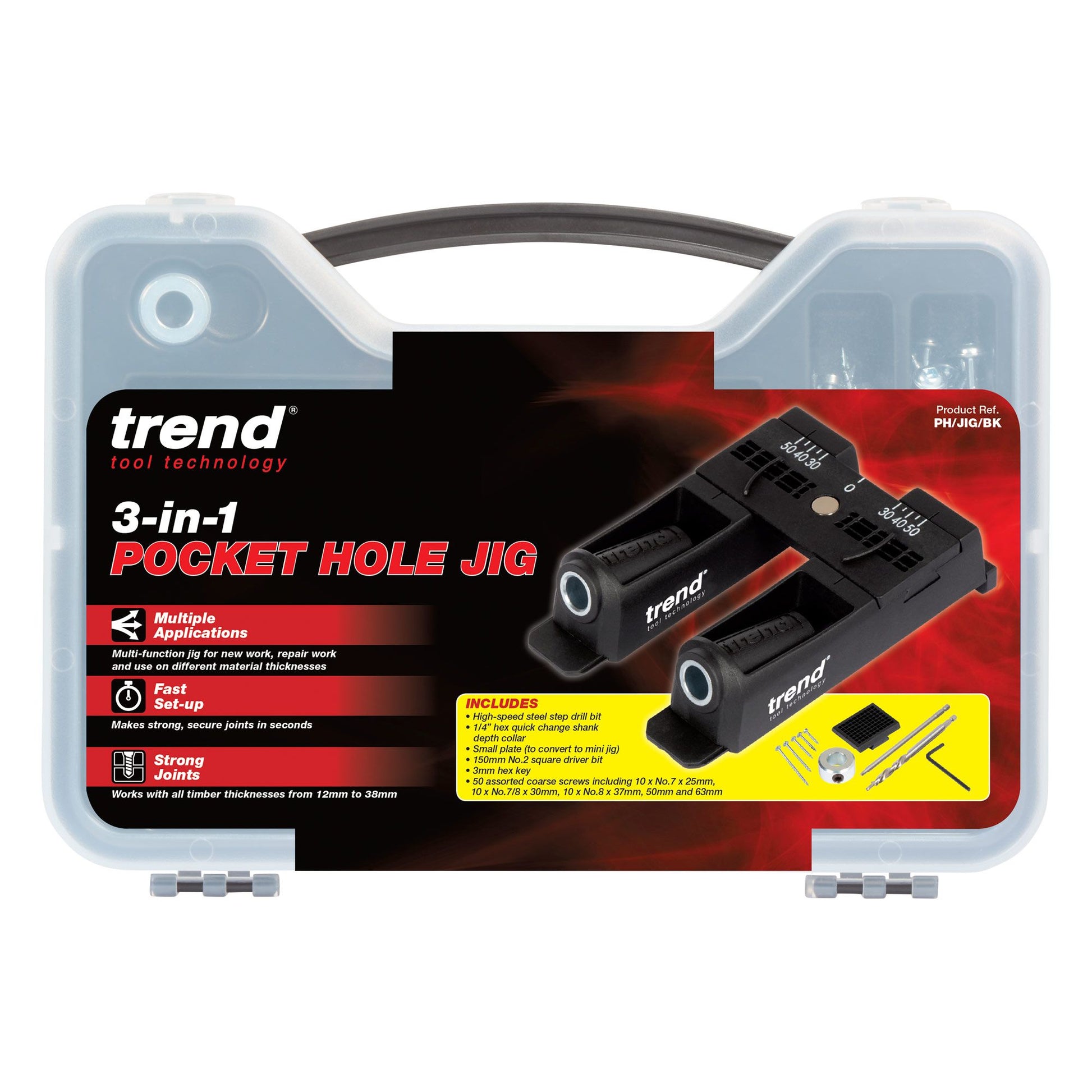 Trend 3 in 1 Pocket Hole Jig PH/JIG/BK - MonkeyTools