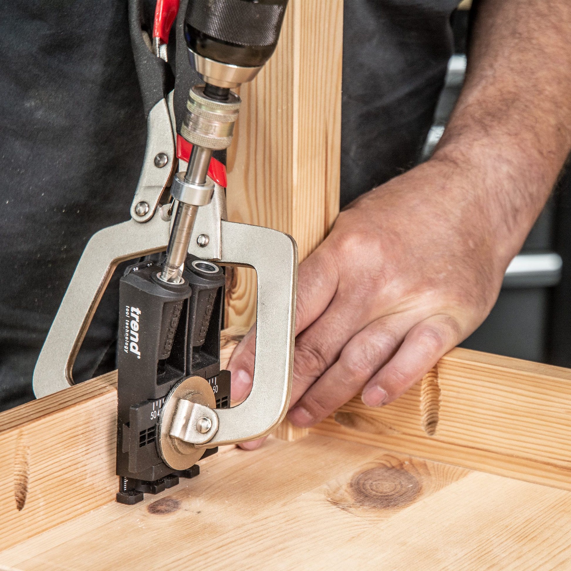 Trend 3 in 1 Pocket Hole Jig PH/JIG/BK - MonkeyTools