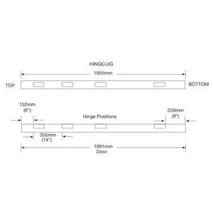 Trend Hinge Recessing Jig Single Piece HINGE/JIG - MonkeyTools