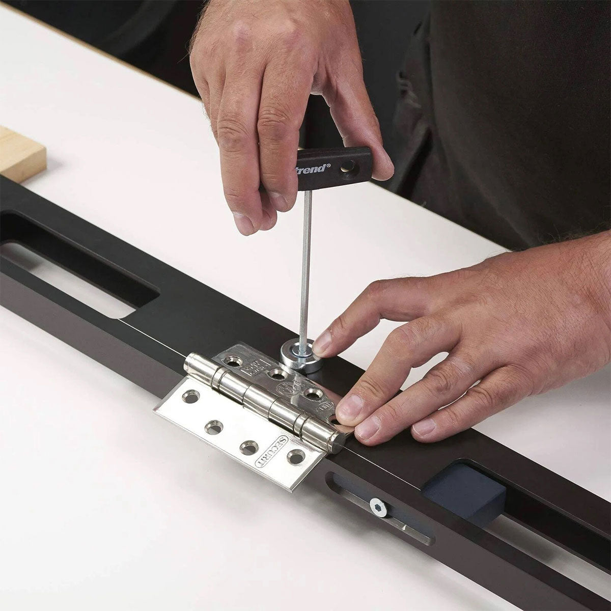 Trend Hinge Recessing Jig Single Piece HINGE/JIG - MonkeyTools