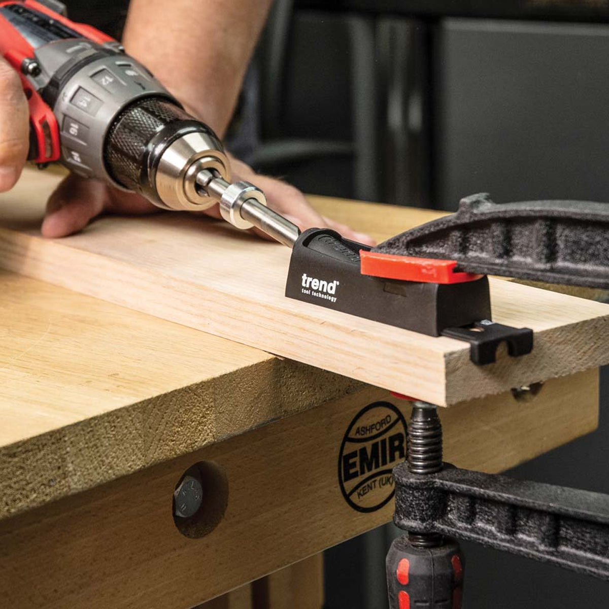 Trend Single Pocket Hole Jig PH/JIG/BS - MonkeyTools